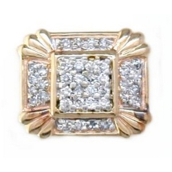 AC540 14K DIAMOND SLIDE 